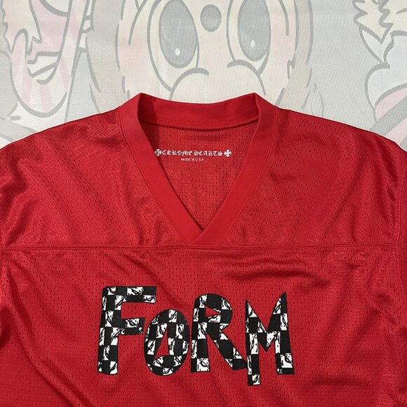 Chrome Hearts Red Mesh Short-Sleeved Jersey - Picture 4 of 6